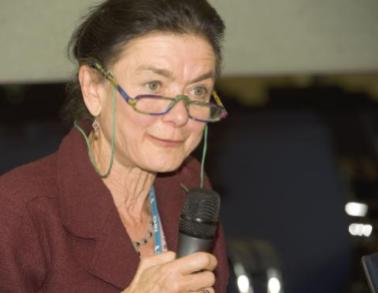 Shirley Hodgson bei einer Konferenz im September 2008 (Bildquelle: http://www.histmodbiomed.org)